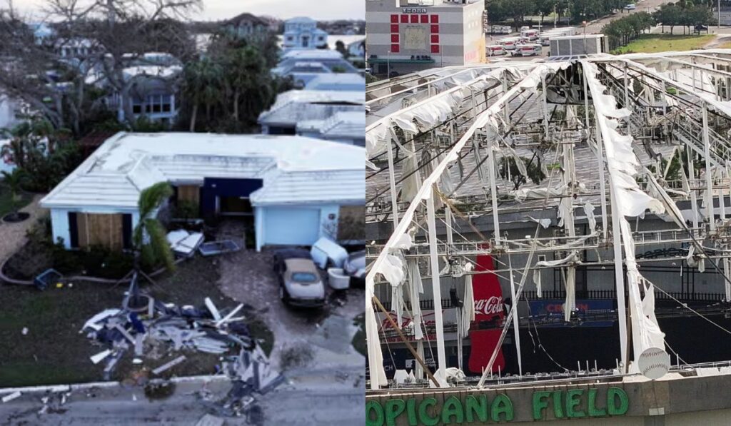 Major Damage at Tropicana Field: Hurricane Milton's Impact