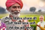 PM Kisan Yojana: पीएम किसान योजना की 18वीं किस्त आज जारी, ऐसे चेक करें पीएम किसान अकाउंट का स्टेटस