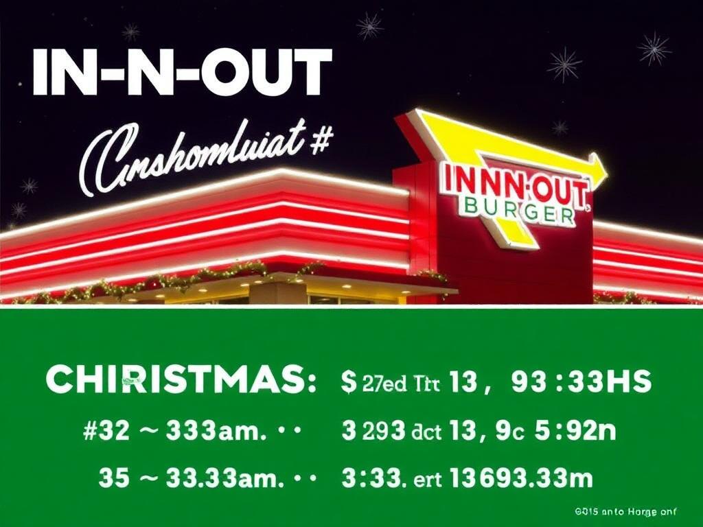 Is In-N-Out Open on Christmas: In-N-Out Burger's Holiday Hours