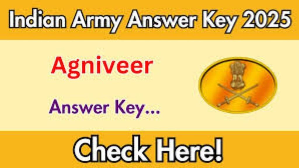 Indian Army Agniveer Answer Key 2025